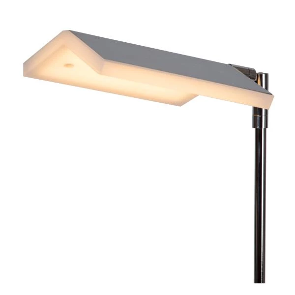 Lucide AARON - Floor reading lamp - LED Dim to warm - 1x12W 2700K/4000K - Chrome - detail 1